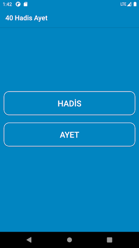 Android application 40 Hadis Ayet screenshort