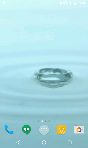 Android application Water Drops Live Wallpaper screenshort