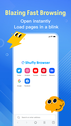 Shufly Browser : Fast&Private screenshot 0