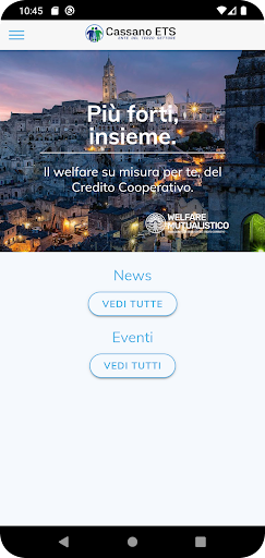 Android application Cassano Mutua ETS screenshort