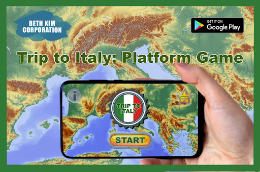 Android application Trip to Italy: Platform Game screenshort