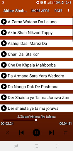 Android application آهنگ اکبرشاه نیکزاد screenshort