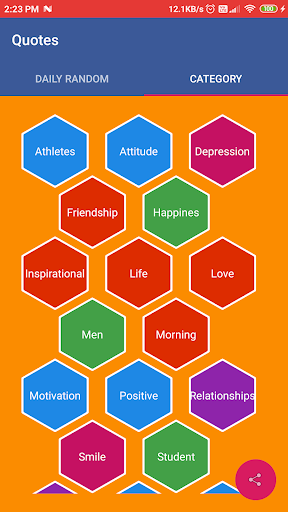 Android application Daily Motivational Pic Quotes screenshort