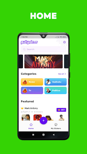 Android application Tamilanda WhatsApp Stickers screenshort