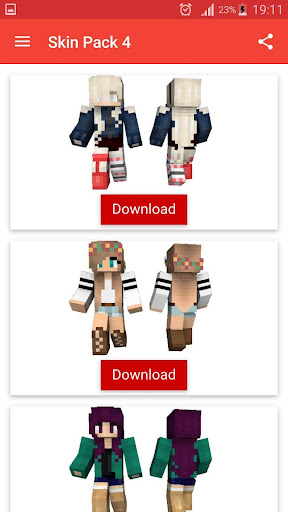 Girl Skins for Minecraft pe