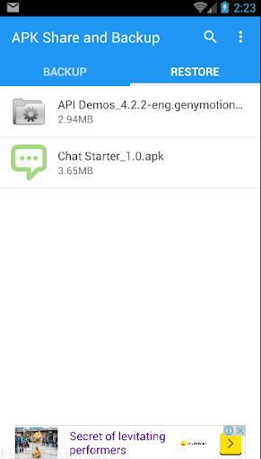 APK Share and Backup screenshot 1