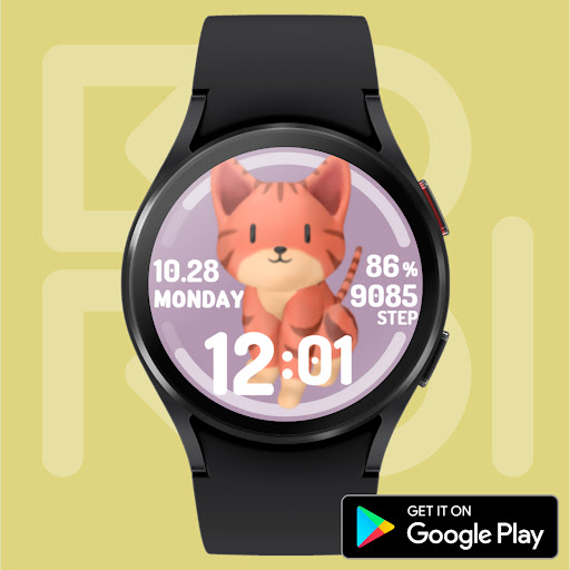 Pixy Cat Watch face screenshot 6