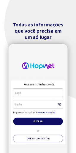 Android application HOPNET TELECOM screenshort