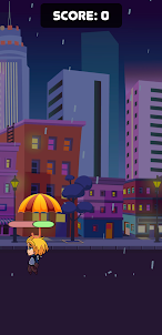 Rainy night city