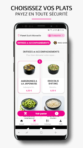 Android application Planet Sushi screenshort