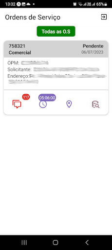 Chamados ABX Telecom Screen 3