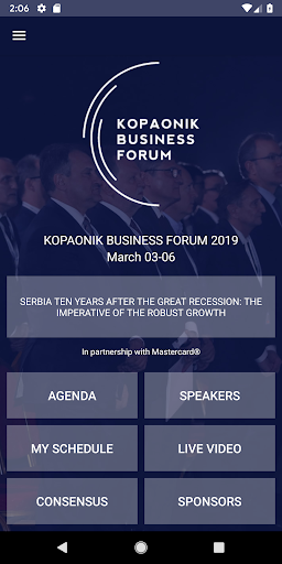 Android application Kopaonik Business Forum screenshort