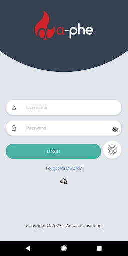Android application AlphaPhe screenshort