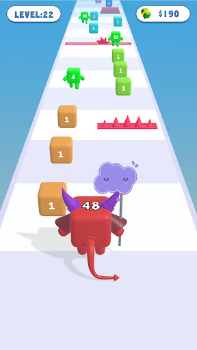 Android application Level Cube Run screenshort