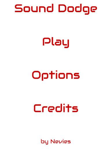 Android application SoundDodge screenshort