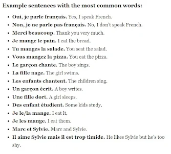 100 basic words in french