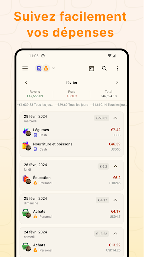 Aperçu de l'application