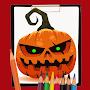 Horror Halloween Coloring Book