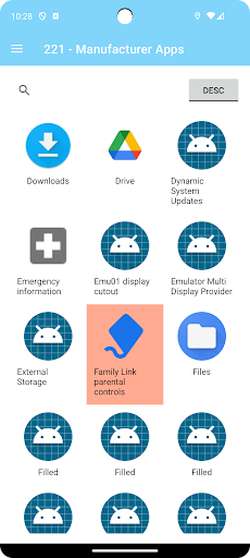 Apps List Screen 3