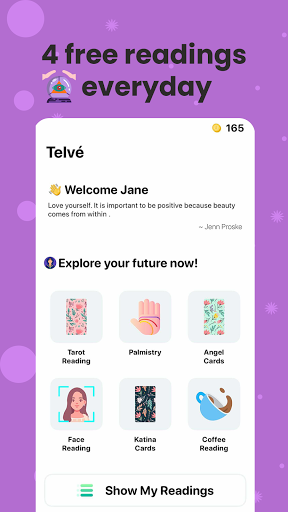 Telvé - Horoscope, Tarot Screen 2