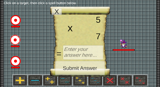 Android application Math Wizards screenshort