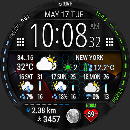 Digital Weather Watch face P1 1.5 Icon