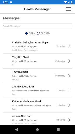 Android application MedOutreach screenshort