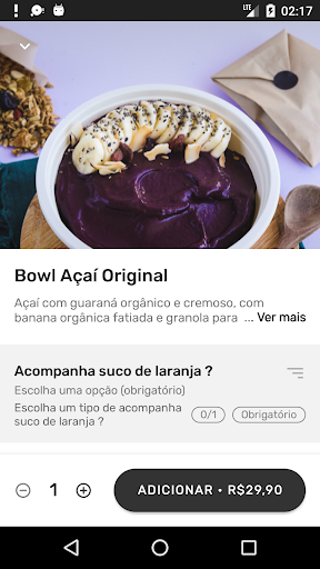 Bravo Açaí Screen 2