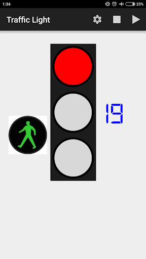 Android application Traffic Light screenshort