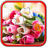 Flowers Jigsaw Puzzles Brain Games for Kids FREE icon
