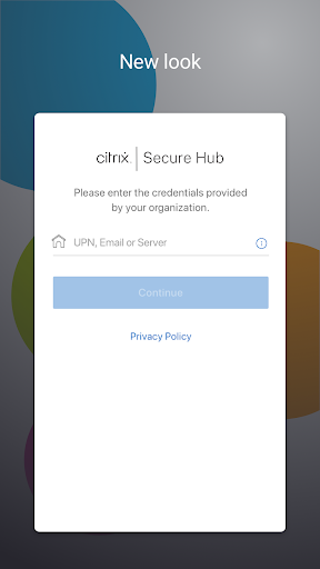 Citrix Secure Hub Screenshot 1 - AppWisp.com