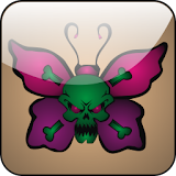 Butterfly Skull doo-dad icon