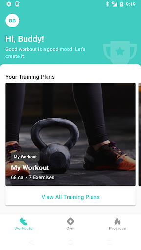 Android application Power Factory Fitness App screenshort
