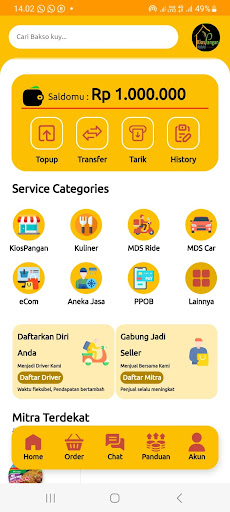 Android application Kios Pangan screenshort