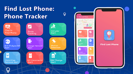Android application Find lost phone: Phone Tracker screenshort