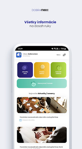 Android application SMARTOBCE screenshort