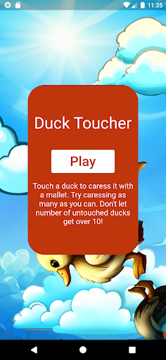 Android application Duck Toucher screenshort