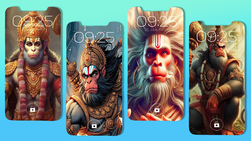 Android application Lord Hanuman : HD Wallpaper screenshort