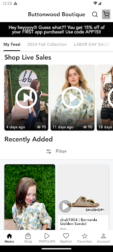 Screenshot of Buttonwood Boutique