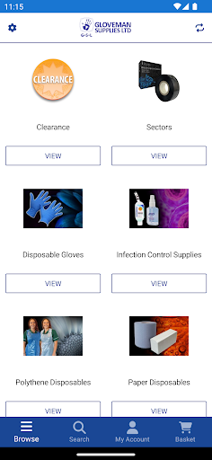 Gloveman Supplies Screen 2