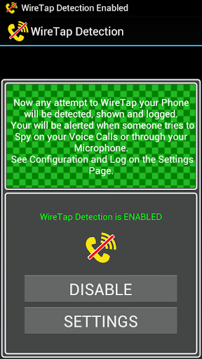 WireTap Detection (Anti Spy) Screen 2