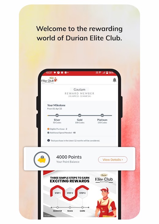Android application Durian Elite Club screenshot