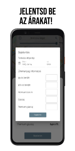 Üzemanyag Info Screen 3