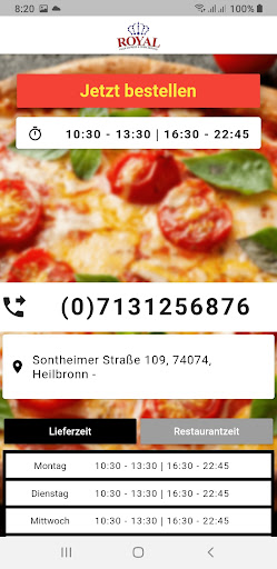 Royal Pizza Express Screen 2