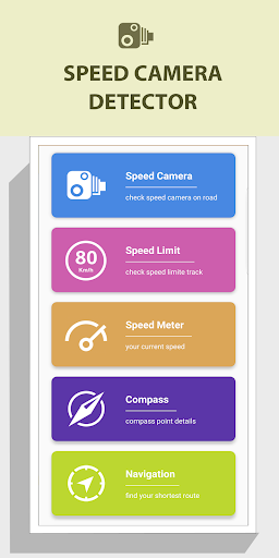 Android application Speed Camera Detector screenshort