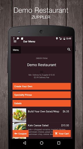 Demo Restaurant Screen 2