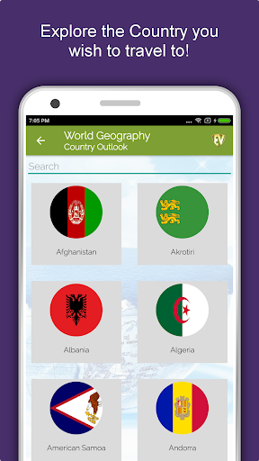 Screenshot of World Geography Dictionary