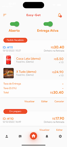 Easy-Get Estabelecimento Screen 2