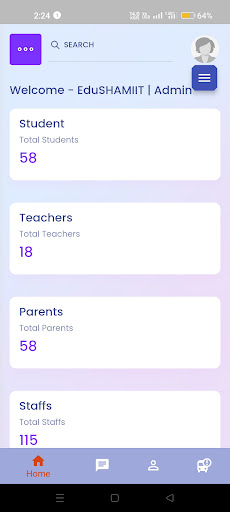 Android application EDU SHAMIIT School ERP screenshort