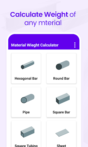 Android application Metal and Liquid Calculator screenshort